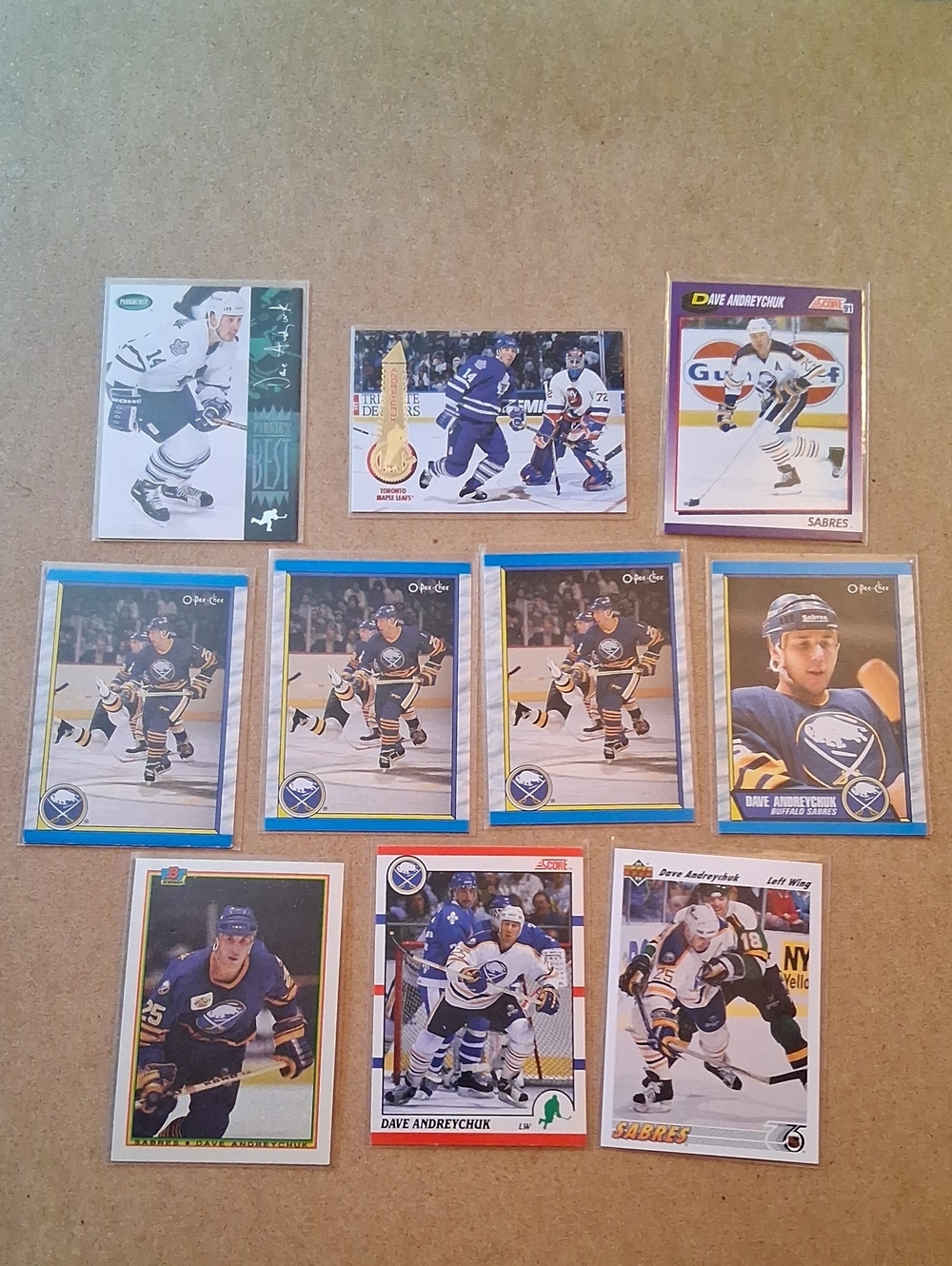 Buffalo Sabres Dave Andreychuk Hockey Card Lot - Blue & White
